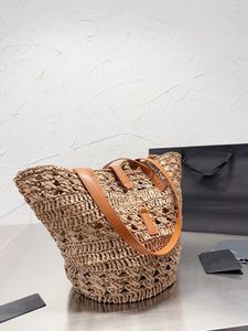 Borse Totes di lusso 2023 borse per la spesa moda donna lettere firmate Borsa superiore temperamento femminile alla moda Borsa a tracolla in lino Due colori