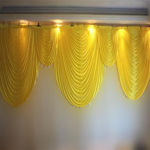 6m wide swags valance wedding stylist designs backdrop Party Curtain drapes Celebration Stage Performance Background decoration334N