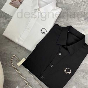 Men's Casual Shirts Designer Fashion mens shirt designer blouse trendy slim long sleeved shirts men women business casual simple embroidery Shirt tops U0YQ