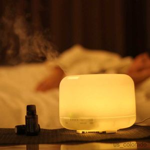 Humidifiers 500ML Air Humidifier USB Aroma Diffuser Portable Aromatherapy Oil Diffuser with LED Lights For Office Bedroom Home R230707