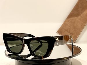 Kedinin Göz Palmiye Açıları Güneş Gözlüğü Kadın Tasarımcı Plaka Gözlükleri Çift Sokak Fotoğrafı UV Dayanıklı 012