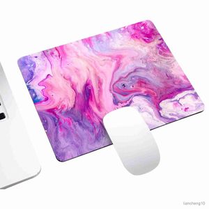 Mouse Pads Wrist Square Marble Mouse Pad Washable Waterproof Non-slip Rubber Mousepads For Office Laptop PC Desk Pads Ratn R230707