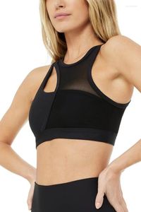 Completo da yoga con reggiseno intimo in filato filato con logo Reggiseno monopezzo modellante Push-up antiurto Allenamento da corsa Canotta da allenamento