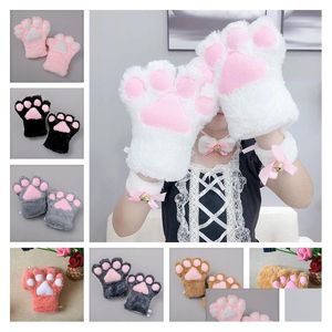Altre forniture per feste festive Y The Maid Cat Mother Cats Claw Glove Accessori Cosplay Guanti in peluche Paw Partys Supplieszc9 Dhbrx