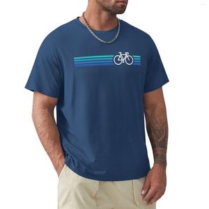 Polo da uomo T-shirt blu stile ciclismo retrò Maglietta divertente ad asciugatura rapida Ragazzi Camicie bianche Designer Uomo