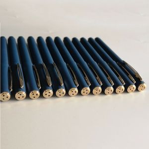 Gelpennor 12 st Blå Svart färg Gelpenna Rollerballpennor Fine Piont 0,7 mm Kontorsignatur Skrivning Slät stort bläck Kapacitet 230707