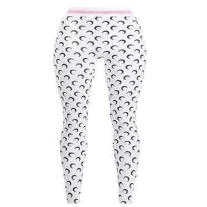 Moda Feminina Leggings Calças de Ioga Estampa da Lua Calças Femininas Calças Calças Exteriores Cintura Alta Esportivas Capris
