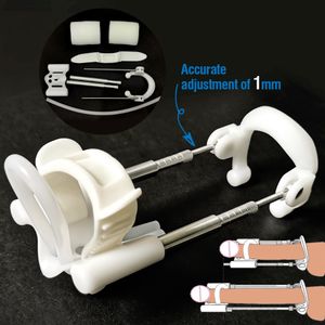 Extensions Penis Extender Male Dick Enlargement Edge Stretcher Pump Strap Extension Enlarger Erection Device Sex Toys for Men 230706