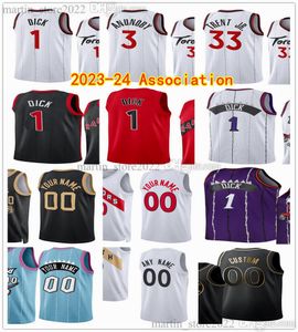 2023 Draft Pick No.13 Basketball Jersey 1 Gradey Dick Pascal 43 Siakam OG 3 Anunoby Gary 33 Trent Jr. Scottie 4 Barnes Precious 5 Achiuwa 35 Koloko 2023-24 Association