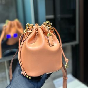 High Quality New Luxury Designer Women Shoulder Bags Leather Old Flower Bucket Bag Famous Drawstring Handbags Cross Body Purse CJD2307072