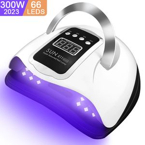 Tırnak kurutucuları 66 LED UV lambası Çiviler için Cilple Cilası Çivi Kurutma lambası Manikür Makinesi için Akıllı Sensör Jel Lambası Tırnak Sanat Salon Ekipmanı 230706