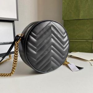 2023 projektant mody luksusowa torebka na ramię torebka damska łańcuch okrągła torba klasyczny portfel M550618