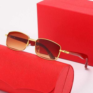 Fashion Carti Top Okulary przeciwsłoneczne nowe męskie drewniane nogi katapulty przeciwsłoneczne okulary przeciwsłone