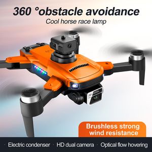 S99 Max Drone 8K HD Câmera Dupla 4 Vias Prevenção de Obstáculos Fluxo Óptico Pairando Mini Quadcopter FPV RC Drons Com Luzes Correntes
