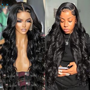 26Inch Body Wave Lace Front Människohår Peruker 13x4 Water Frontal Peruk För Svarta Kvinnor 150 Densitet Remy Brazilian