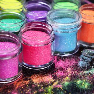 Nail Glitter 10Pcs Pink Sugar Powder Chrome Nail Glitter Shiny Candy Colorful Bulk Fine Pigment Dust Kit For DIY Gel Nail Art Decorations 230706