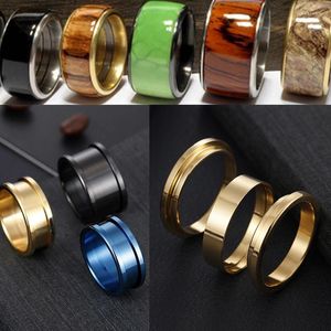 Alianças de casamento 316L aço inoxidável em branco faça você mesmo 3 peças/conjunto feito à mão pulseira criativa para homens e mulheres amuleto de noivado joias por atacado