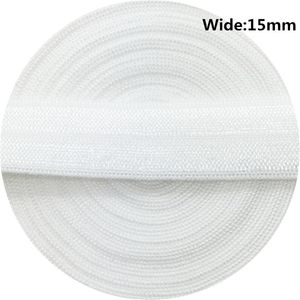 Stoff 10/15/20/25 mm elastisches Band, mehrfarbig, umklappbares Spandex-Gummiband zum Nähen, Spitzenbesatz, Taillenband, Bekleidungszubehör