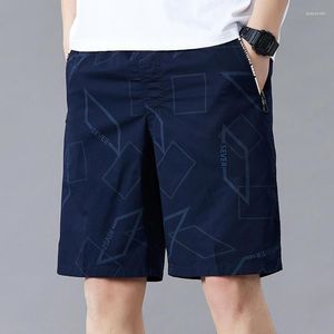 Shorts Masculino Algodão Estampado Sports Street Com Bolsos 5XL Plus Size 6XL Gym Cargo Hawaii Verão Coreano Joelho Calças Masculinas