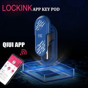 Vuxenleksaker QIUI APP Key Pod Chastity Cage Box Fjärrlås Utomhus Intelligent Control Cock Burar Tillbehör Manlig Bälte Device 230706