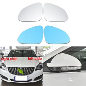 For Buick Regal 2009 - 2016 Car Accessories Rearview Mirrors Lenses Door Wing Rear View Mirror White Blue Glass Lens Heating