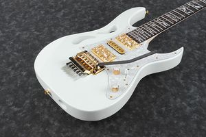 Rhxflame 7v beyaz vai pia elektro gitar abalone ağacı hayat kakma floyd gül aslanlar pençe boşluk beyaz inci pickguard