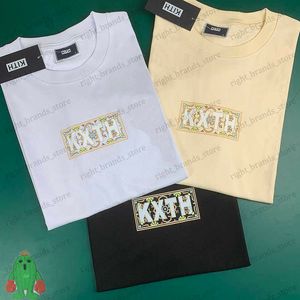 Herr t-shirts Summer Street Men's Clothes Kith T-shirts Cotton Round Neck Box T Shirt T230707