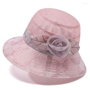 Cappelli a tesa larga Cappello da esterno Cappello da sole per bambini Madre di mezza età e anziani che viaggiano in un bacino fresco estivo