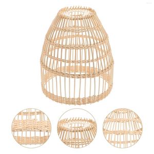 Pendant Lamps El Light Country Decor Decorative Woven Lampshade Rattan Wicker Chinese Style Cover Home