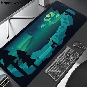 Rests Green Landscape Mouse Pad Anime Kawaii Gaming Accessories Table Gamer Alfombrilla XXL Mause Carpet PC Desk Mat Tangentbord MousePad