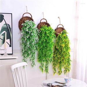 Dekoracyjne kwiaty Malt Grass Wall Hanging Symulacja Wewnątrz i na zewnątrz Dekoracje do domu Rośliny Vine Green Plant Accessories