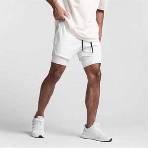 LU LU LEMONS Herren Fiess Double Layer Sports Running Invisible Open Seat Sex Quick Dry Pants Multi Pocket Lace Points Shorts FJ DK Sport Inviible eat