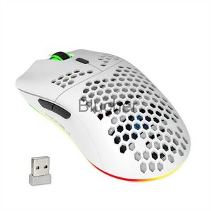 マウス新しい 24 グラムワイヤレスゲーミングマウス軽量ホームオフィス充電式 RGB 3600DPI PC ラップトップコンピュータ用ブラックホワイト x0706