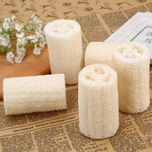 Naturlig Loofah Luffa Svamp med Loofah för kroppen Ta bort den döda huden och köksredskap Badborstar massage Badhandduk