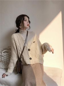 Kleid H.sa Women Casual Cardigans 2022 Herbst Winter TWSISION PWSEATER Strickjacken Knopf Strickjacken übergroßer Pullover Poncho Tops