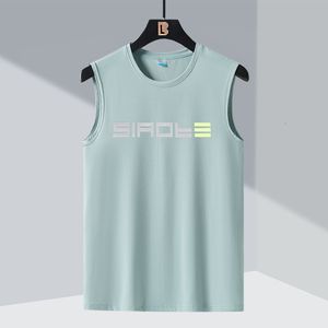 メンズタンクトップ半袖スポーツランニングベストメンズ夏用ソリッドブラックブルー Tシャツジムタンクトップ Tシャツファッション服オーバーサイズ 7XL 8XL 230706