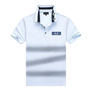 Lüks E7 Tasarımcı T Shirt Erkekler Yüksek Sokak Nakış Küçük At Baskı Kısa Kollu Nefes Alabilir M XXXL MENS İtalya Polo Gömlek Giyim