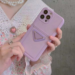 Designer Solid Creamy Summer Dopamine Phone Cases for Apple iPhone 14 13 12 11 Pro Max Luxury Soft Silicone Full-body Mobile Cell Back täcker Fundas Coque Purple Pink