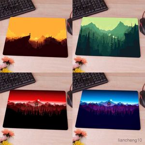 Mouse Pads Bilek Dağ Gün batımı Mouse Pad Bilgisayar Mat Pad Masada Oyun Halı Halı Mousepad Anime Masa Mat Oyun Pad Fare Mat Rug R230707