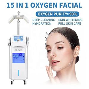 Rf Lifting Microdermoabrasione Pdt Light Therapy Micro Current Hydra Oxygen Jet Peel Macchina per microdermoabrasione facciale