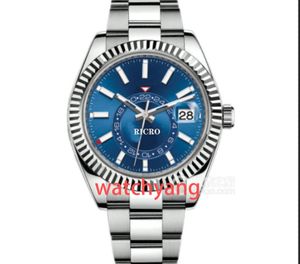 Luxury Designer Black Classic Fashion Automatic Mechanical watch size 42mm sapphire glass waterproof dial internal circle can rotate 24 hoursSports watch
