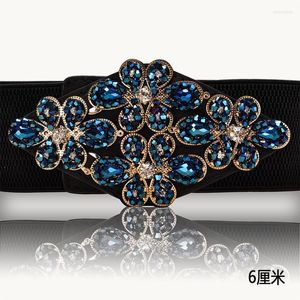 Belts Diamond Rhinestones Belt Women High-end Luxury Designer Brand Goth Retro Fashion Skinny Office