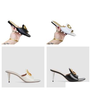 Slippers G Latest Explosion Style High Quality Very Comfortable Flat Heels Fabric Leather Inner Sheepskin 7.5 Cm Try. Size 35-43 Wit Dha8Y