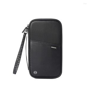 Förvaringsväskor RFID multifunktionell passhållare för män Skydd med pennfack Stor kapacitet Resväska Plånbok ID-kort Organizer
