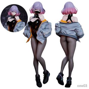 Action Toy Figures 24cm Design ilustração por Anime Girl Figure Mask Girl Sexy Action Figure Adult Collectible Model Doll Toys R230707