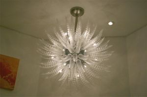 Decoração de sala de estar vintage lustre de luxo nórdico luz artística mão vidro soprado teto design urbano para casa
