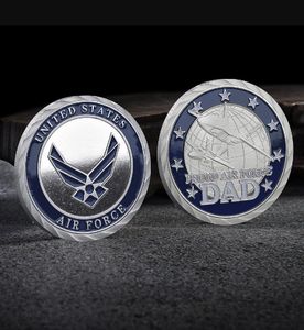 Arts and Crafts Moneta commemorativa per ufficiali DAD della US Air Force Distintivo in metallo Moneta commemorativa per militari europei e americani
