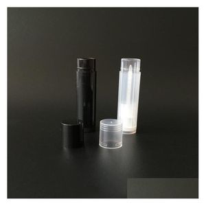 보관 병 항아리 3color 5ml 화장품 빈 챕스틱 립 글로스 립스틱 밤 튜브 및 캡 컨테이너 블랙 흰색 투명한 c dhtub