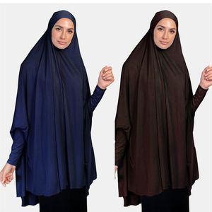 Eid Frauen Muslim Lange Khimar Abaya Hijab Jilbab Burka Islamisches Gebetsgewand Overhead Turban Hijab Schals Burka Ramadan Hijabs294p