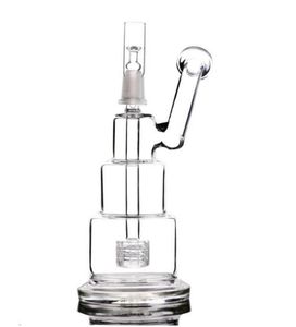 Emozionante tubo di vetro Shisha Classic Brilliant Cake Dab Rig Gabbia per uccelli spessa Riciclato Oil Rig Tubo all'ingrosso con connettore da 14 mm